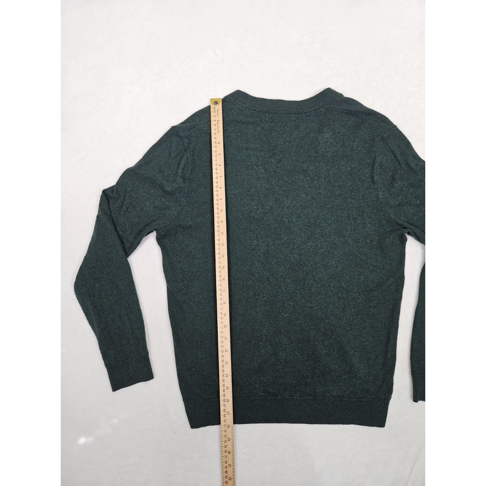 Bonobos Button Cardigan Sweater Green Lambswool Blend Size L Embroidered Turtle‎ - Picture 6 of 8
